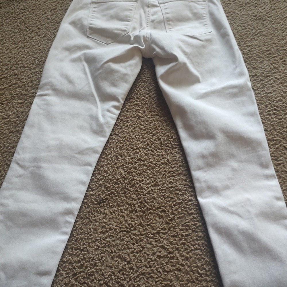 Banana Republic Sculpt Skinny Jeans Womens 26/2 White Mid Rise Stretch‎ Denim